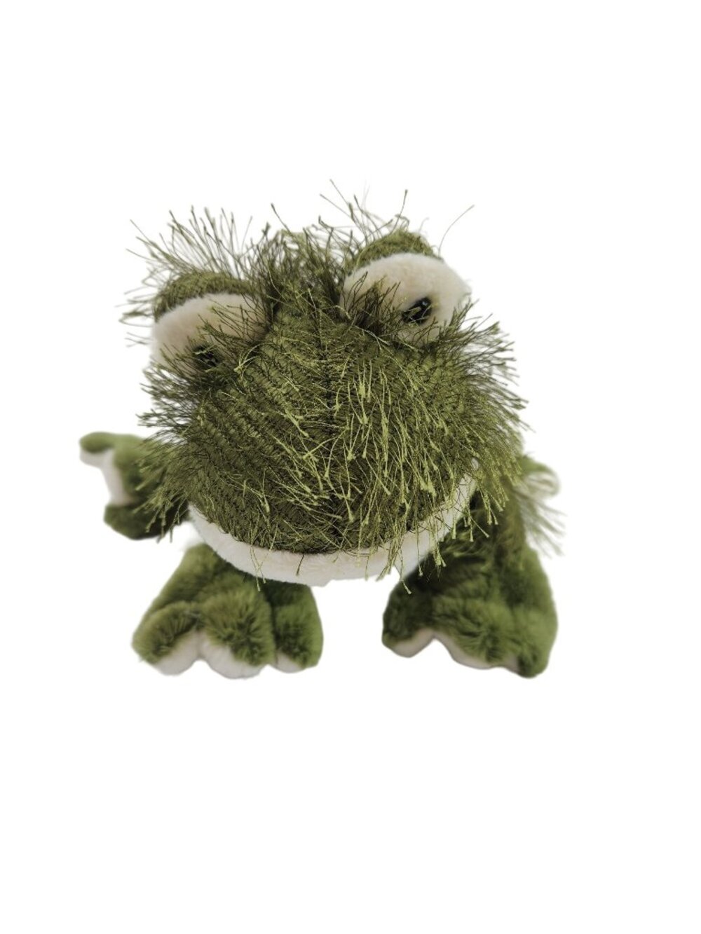 Ganz Webkinz Frog Plush Green Fuzzy 9" No Code HM001 Stuffed Animal Toy